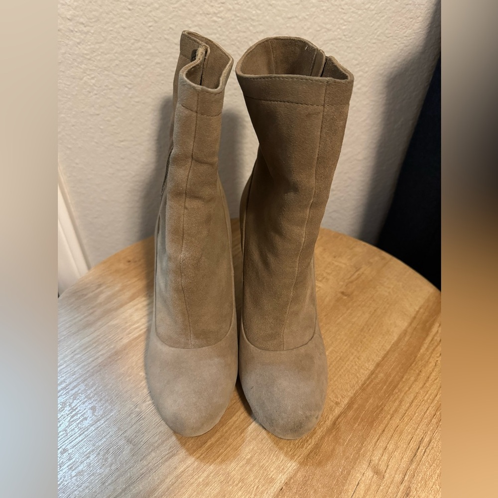 Coach Suede Heeled Boots